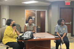 ASu library staff meet with the team at the Levi Watkins Learning Center