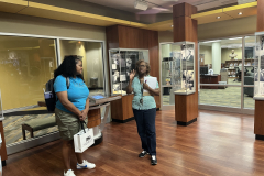 Dana Green (left) and Dr. Tara Y. White in the Levi Watkins Learning Center
