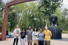 Team photo at the Freedom Monument Sculpture Park